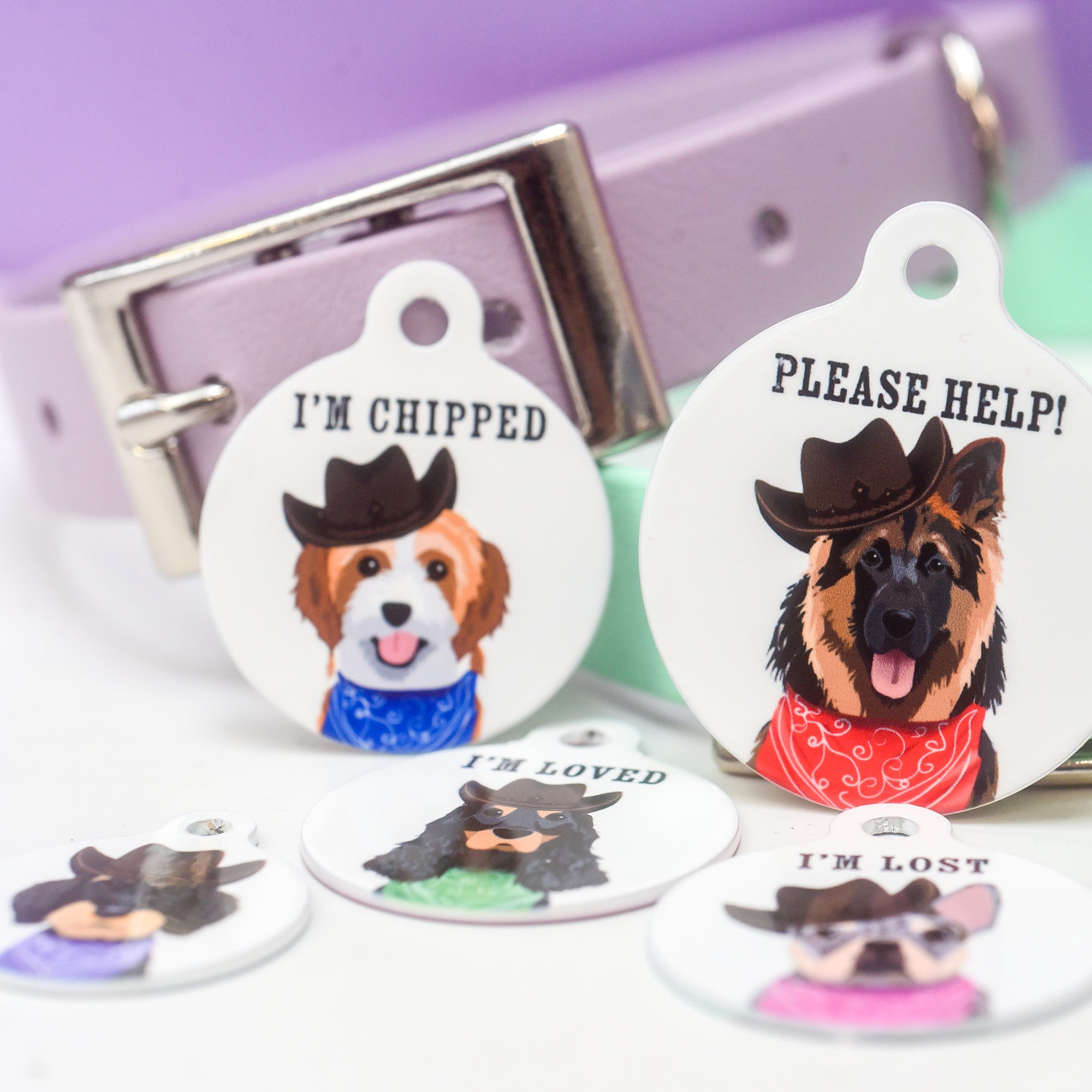 Dog Tag Personalised - Wild West Dogs