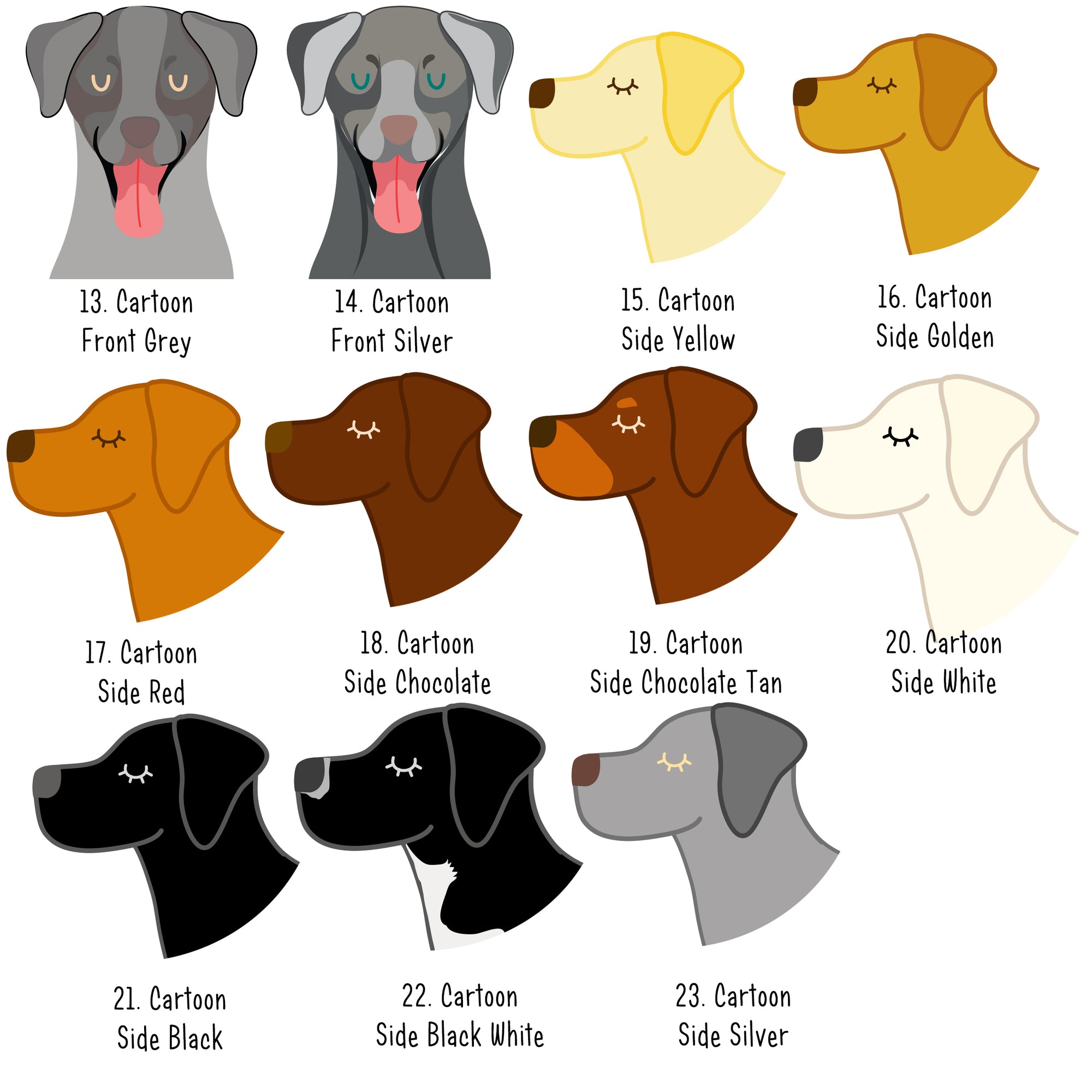 Personalised Labrador Dog Tag - Watercolour Gold