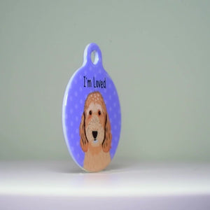 Dog Tag Personalised Collar Tag- Bold
