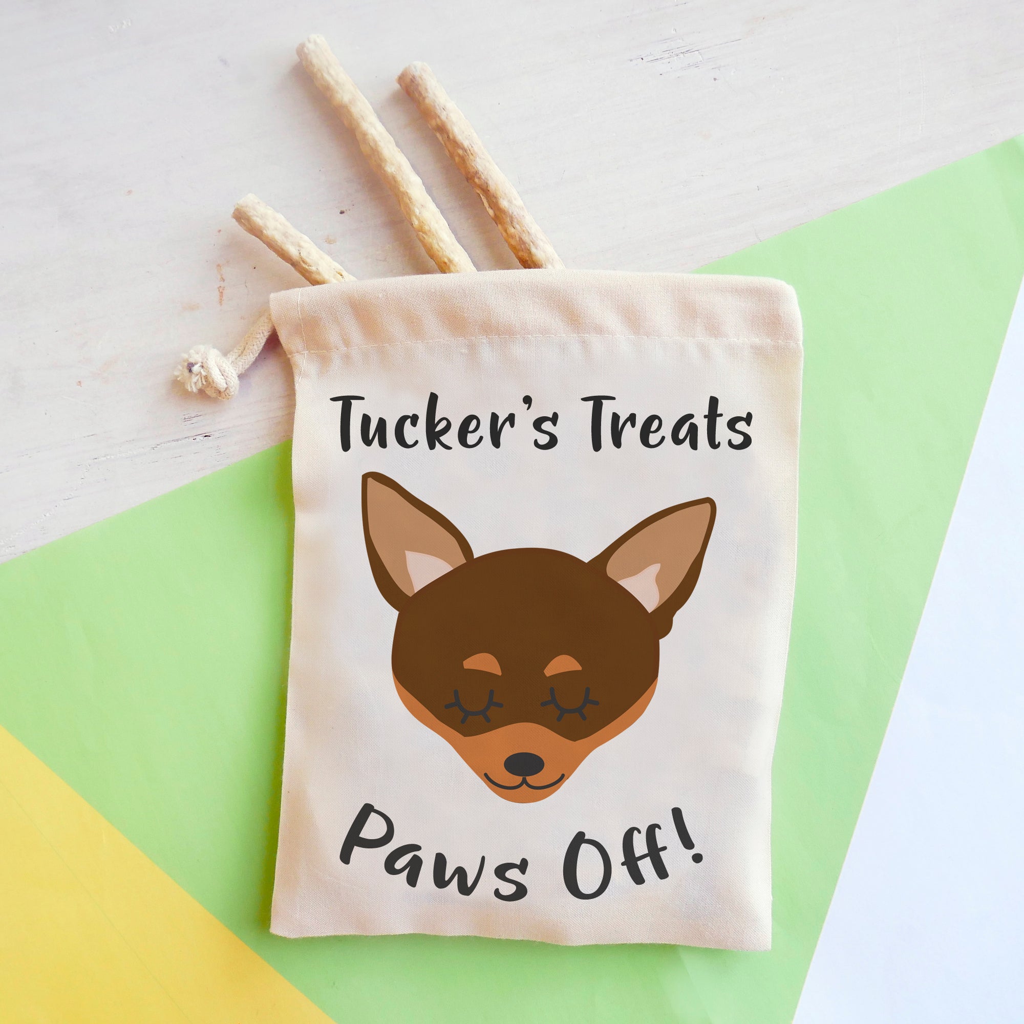 Chihuahua Personalised Treat Training Bag  - Hoobynoo - Personalised Pet Tags and Gifts