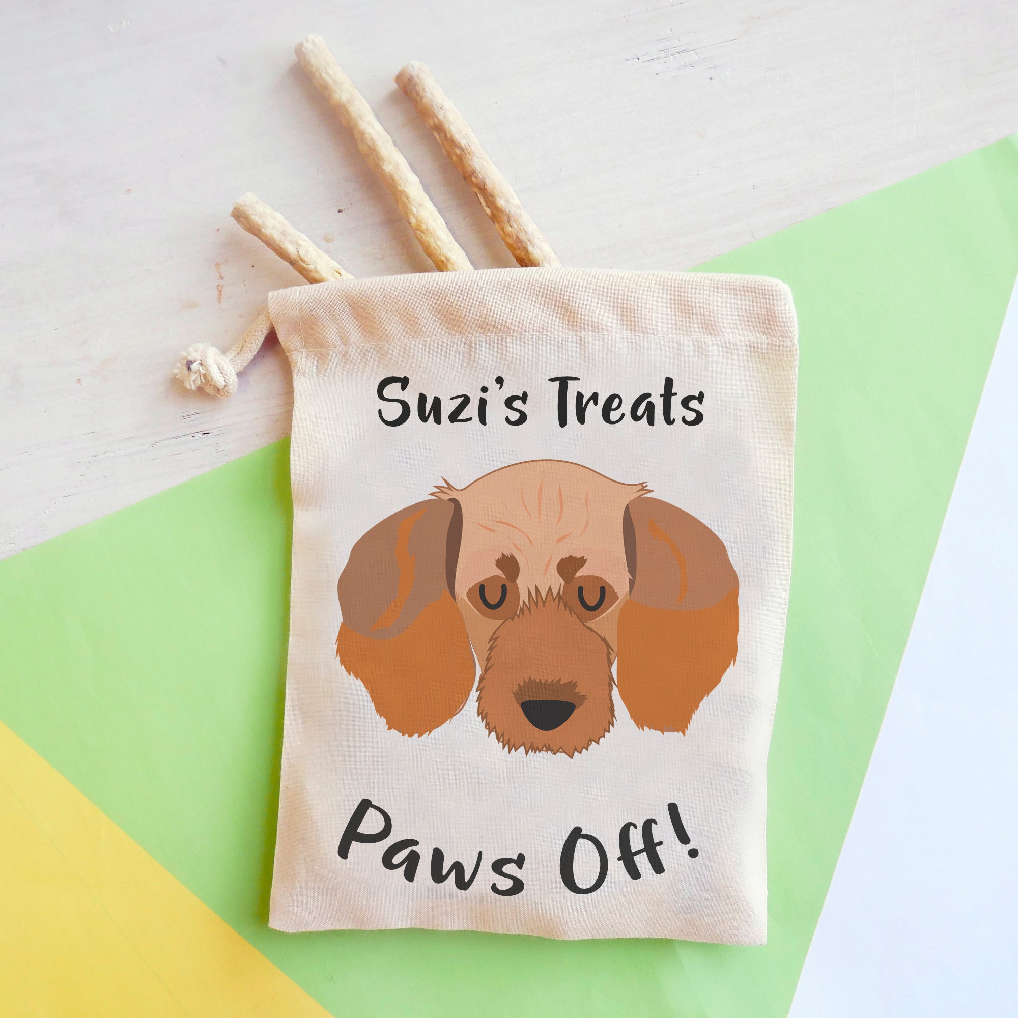 Basset Fauve de Bretagne Personalised Treat Training Bag  - Hoobynoo - Personalised Pet Tags and Gifts