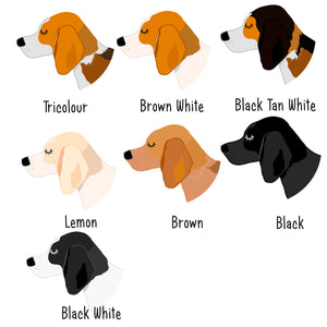 Beagle Dog Personalised Bold Ceramic Dog Bowl