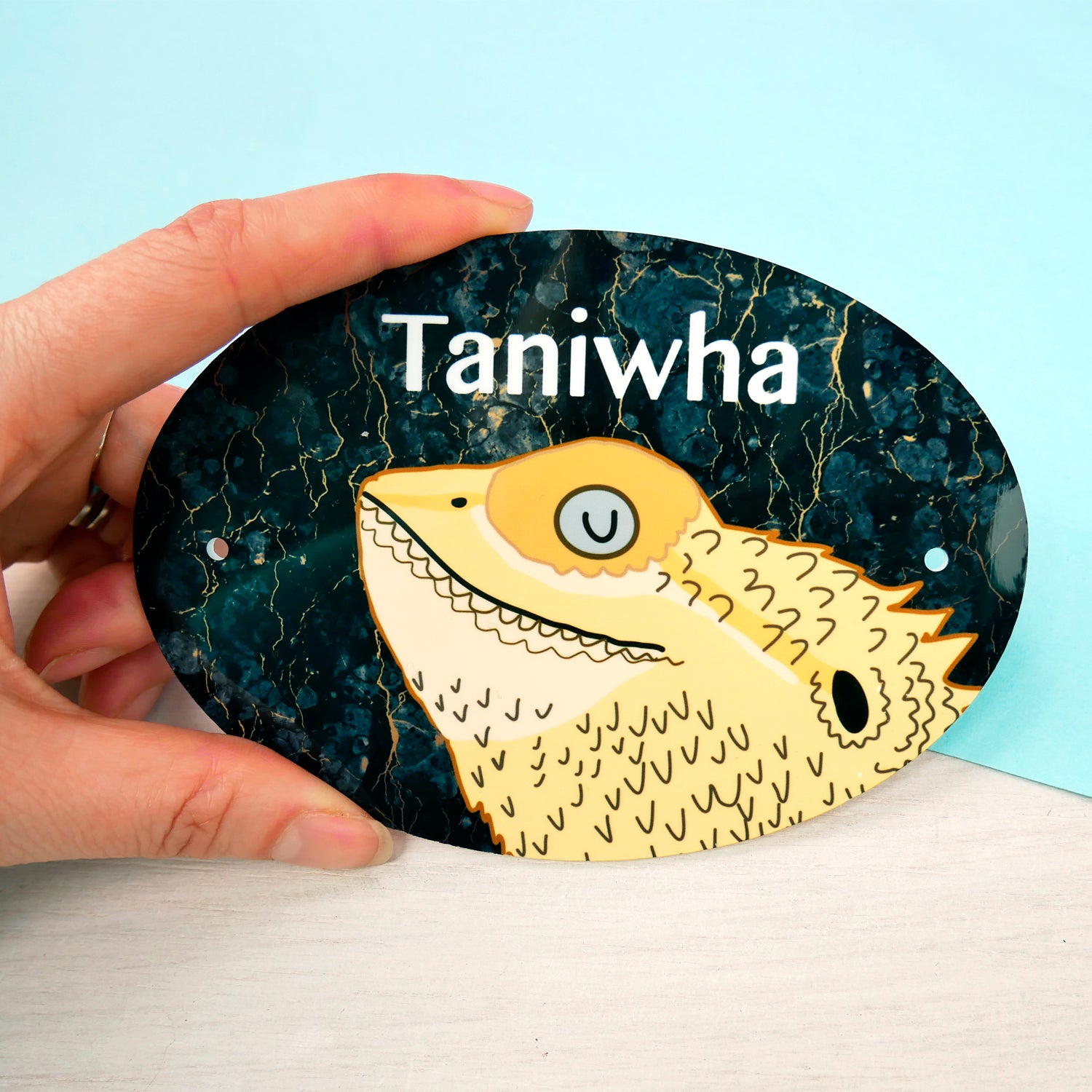 Personalised Bearded Dragon Sign  - Hoobynoo - Personalised Pet Tags and Gifts