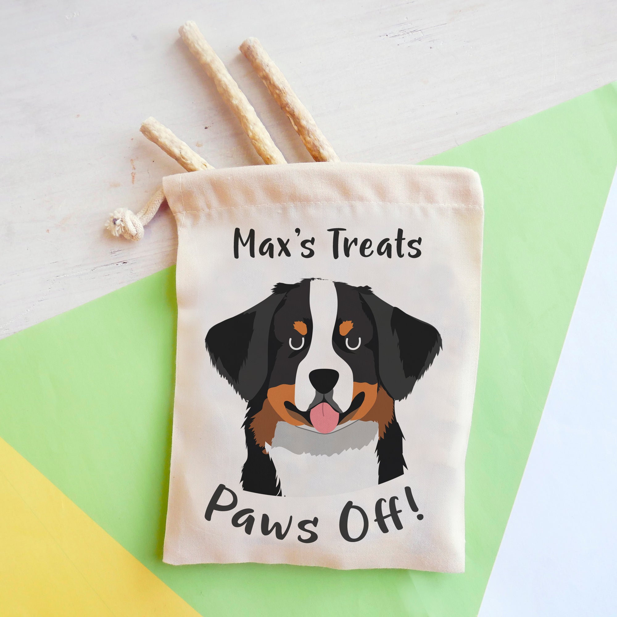 Bernese Mountain Dog Personalised Treat Training Bag  - Hoobynoo - Personalised Pet Tags and Gifts