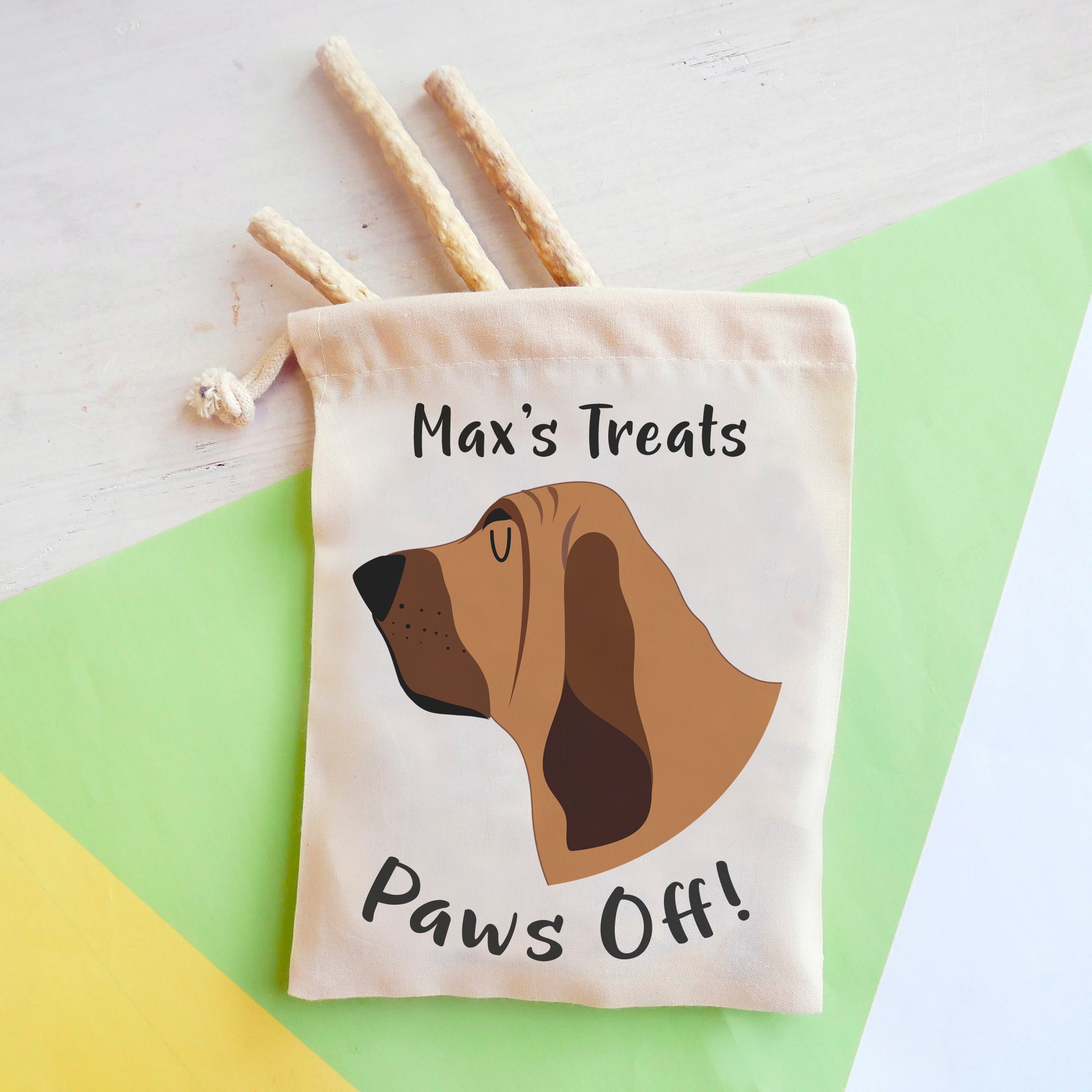 Bloodhound Personalised Treat Training Bag  - Hoobynoo - Personalised Pet Tags and Gifts