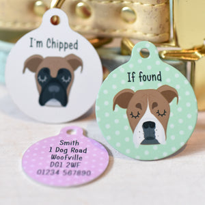 Boxer Personalised Dog Tag