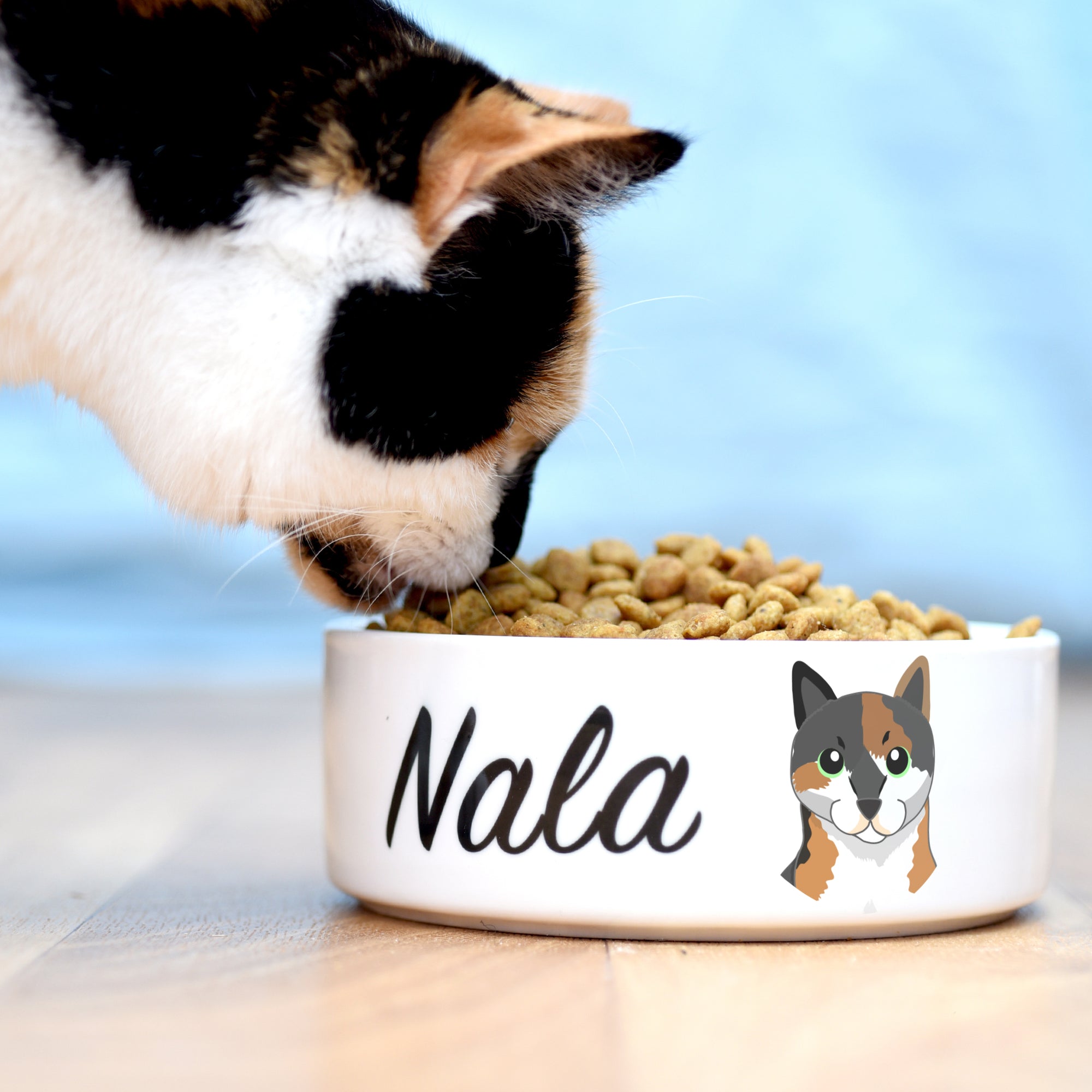 Personalised Cat Bowl - Cute Illustrations