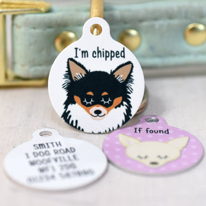 Chihuahua Personalised Dog Tag