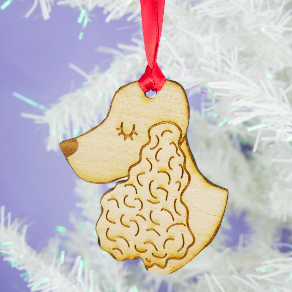 Cocker Spaniel Wooden Christmas Decoration  - Hoobynoo - Personalised Pet Tags and Gifts