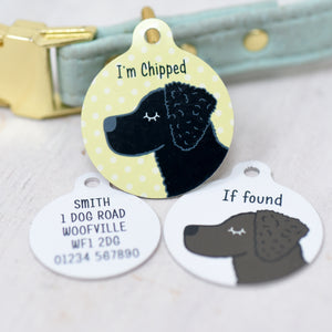 Curly Coated Retriever Personalised  Dog Tag