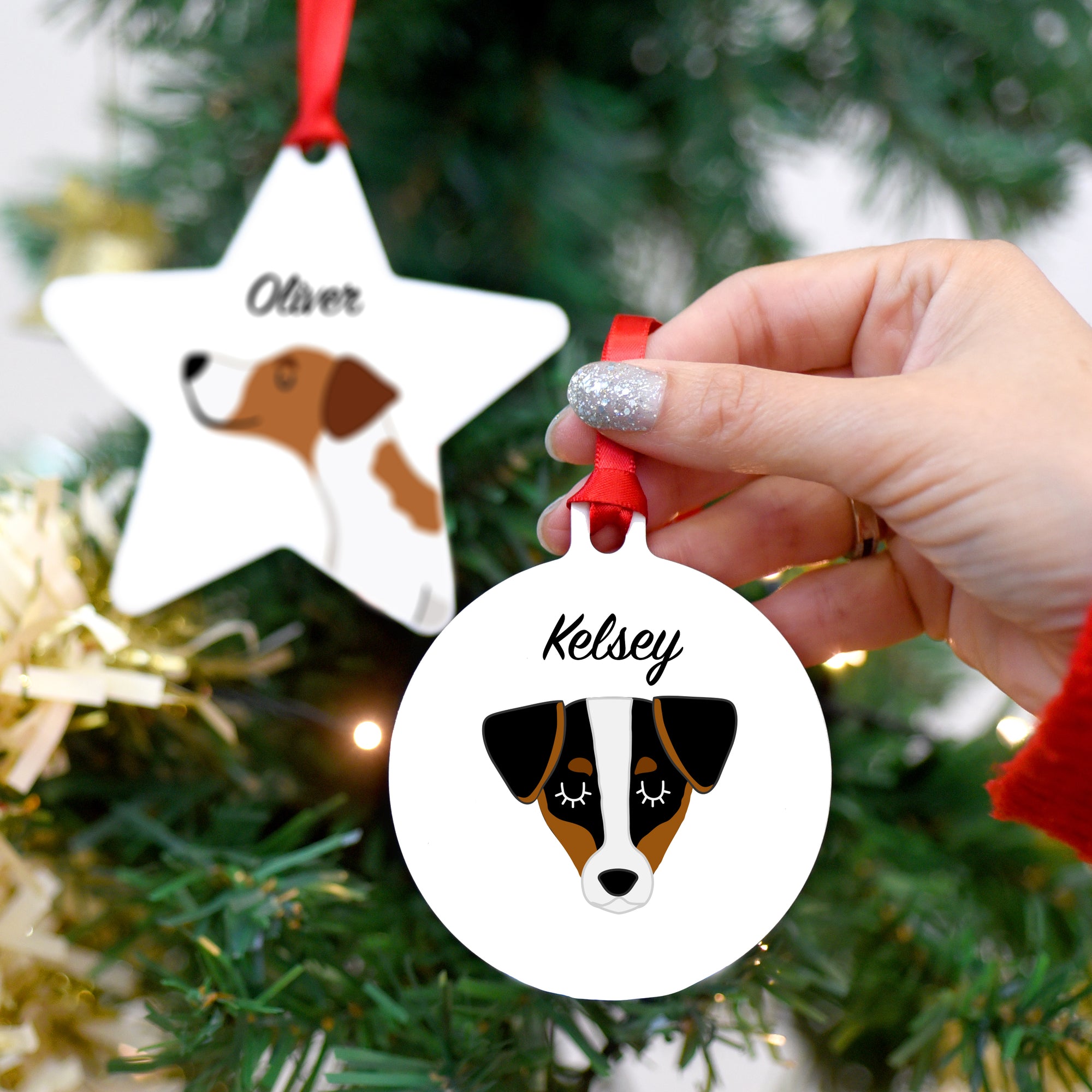 Jack Russell Personalised Dog Christmas Decoration