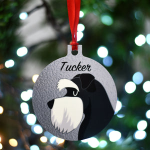 Schnauzer Personalised Dog Christmas Decoration