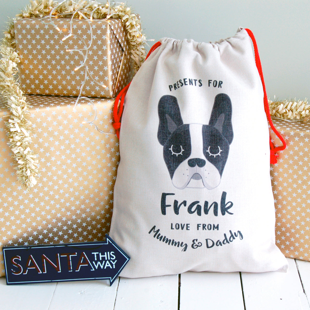 Get Your Christmas Dog Sacks and Christmas Dog Stockings Personalised