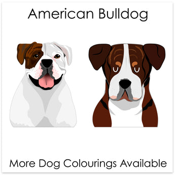 American bulldog personalised pet tags and gifts