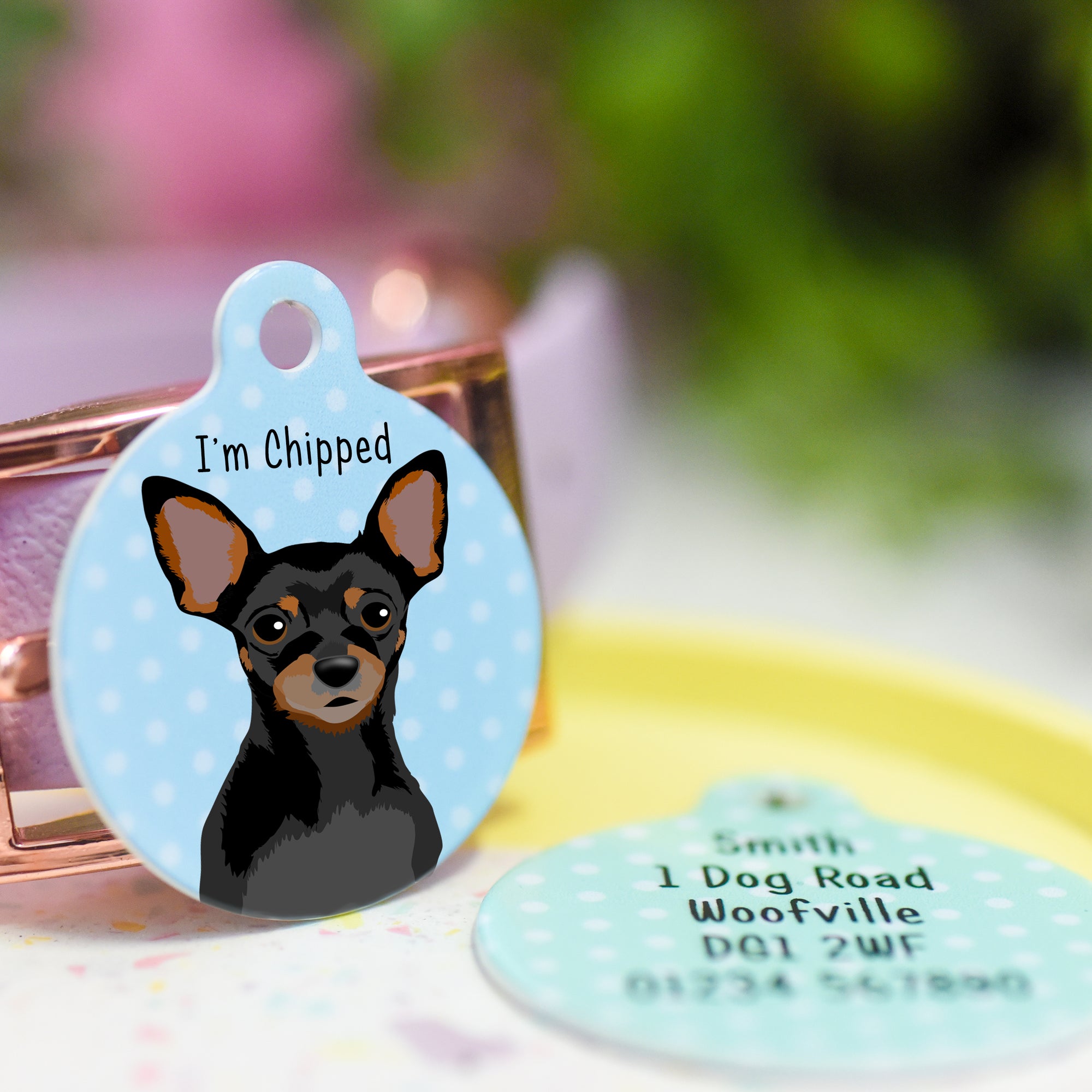 Miniature Pinscher Realistic Dog Tag Personalised