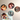 Round Photo Magnets Matte - Set of 5