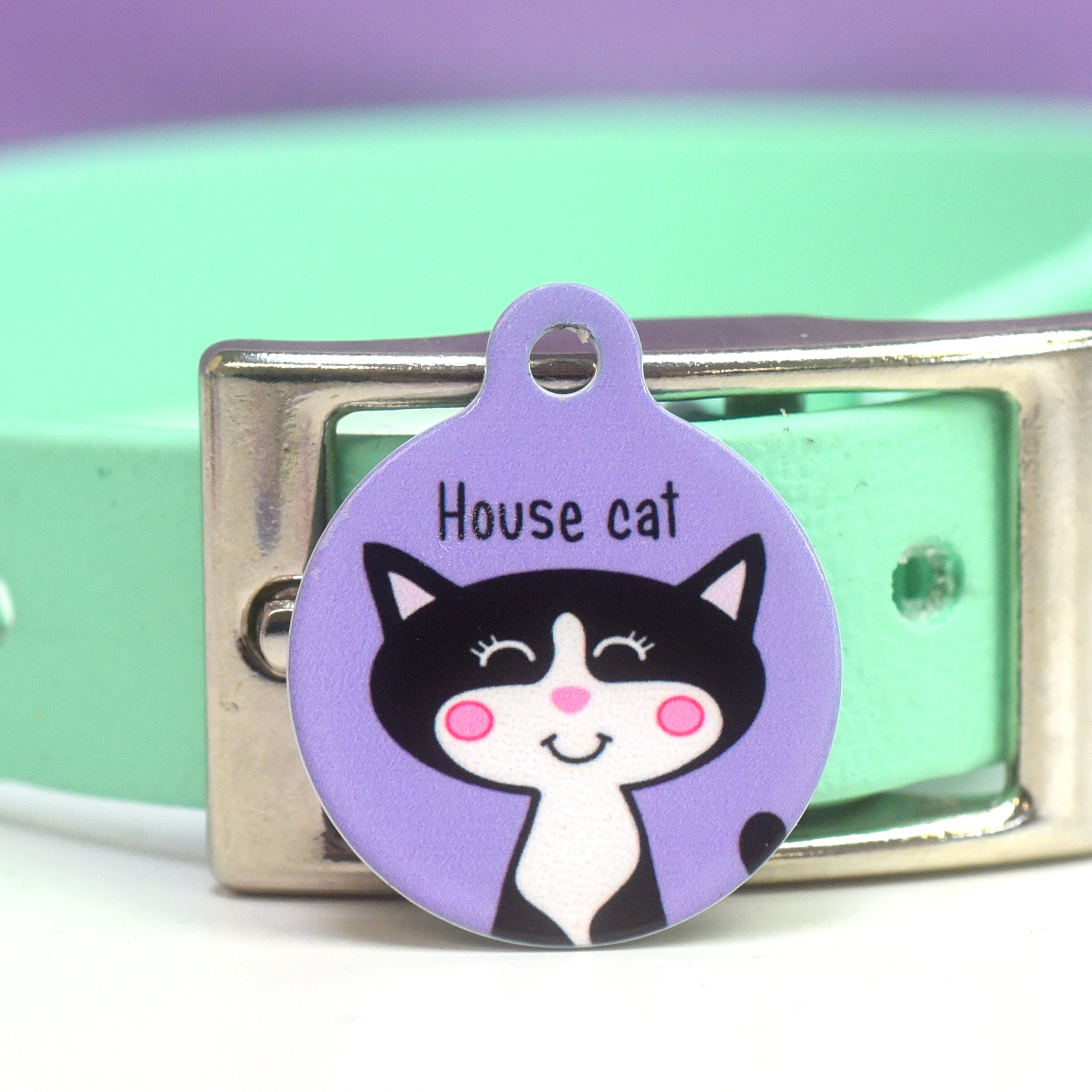 Cat Identity Label Personalised Cat Pet Identity Name Tag – Hoobynoo.co.uk