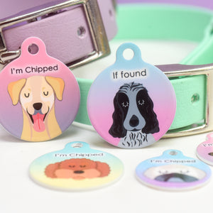 Dog Tag Personalised - Ombre