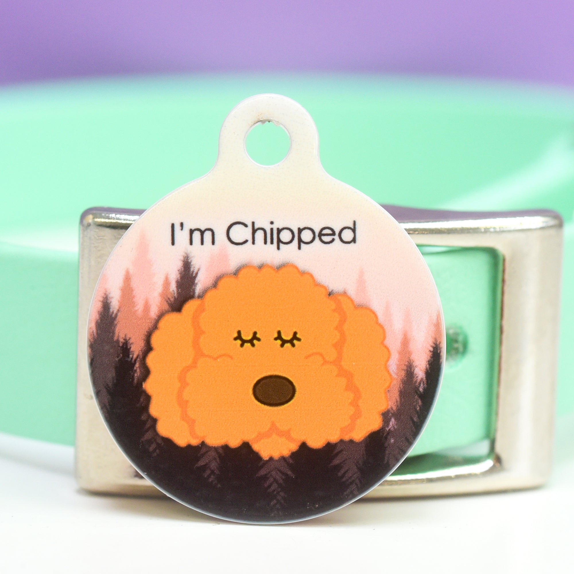 Dog Tag Personalised - Sunset Forest