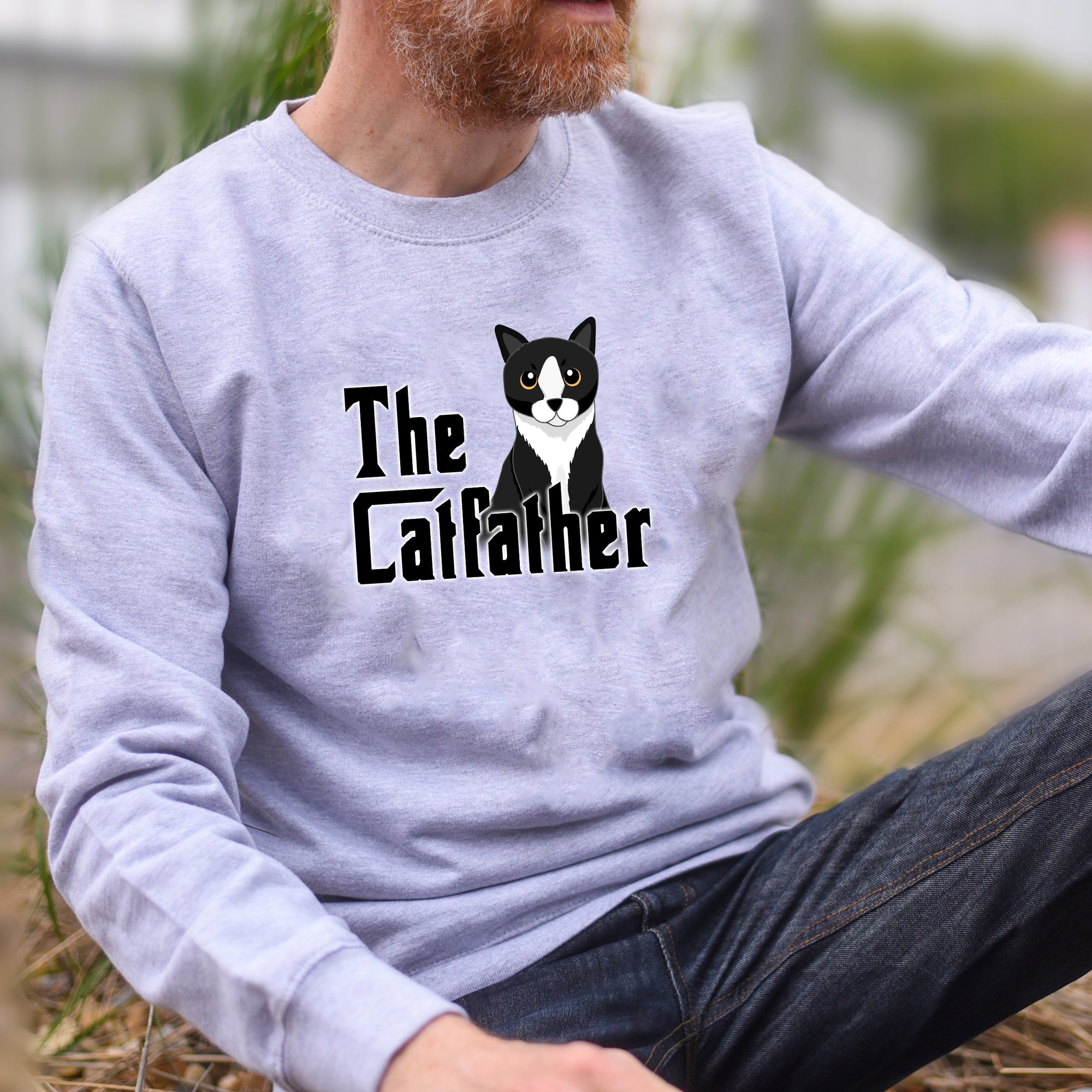 Personalised The Catfather Illustrated Sweater