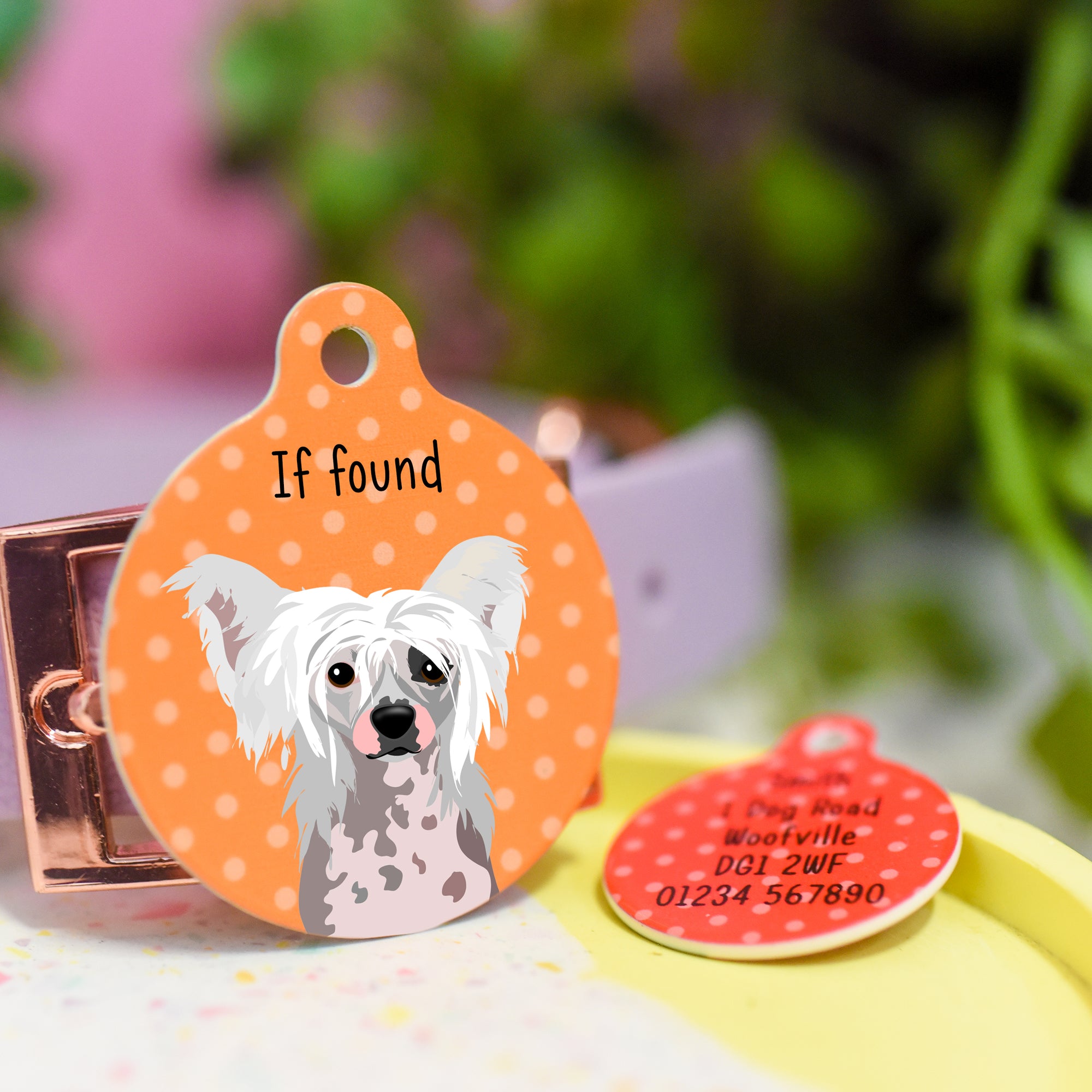 Chinese Crested Realistic Dog Tag Personalised