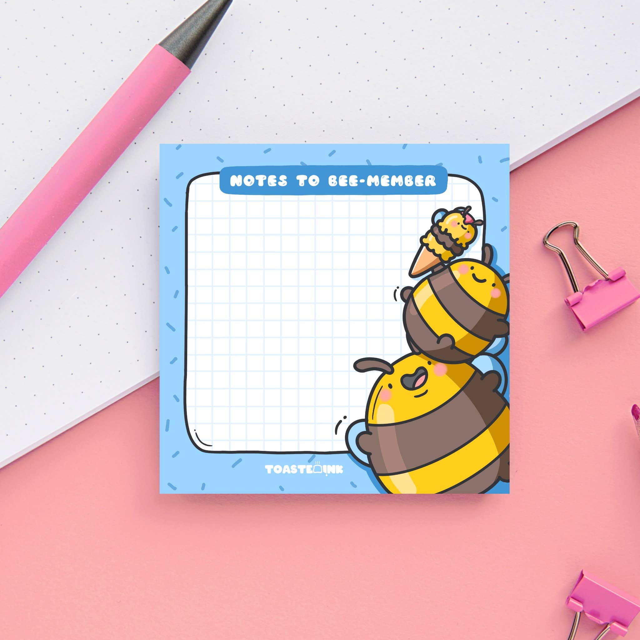Bumble Bee Sticky Notes | Cute Memo Pads & Stationery – Hoobynoo.co.uk