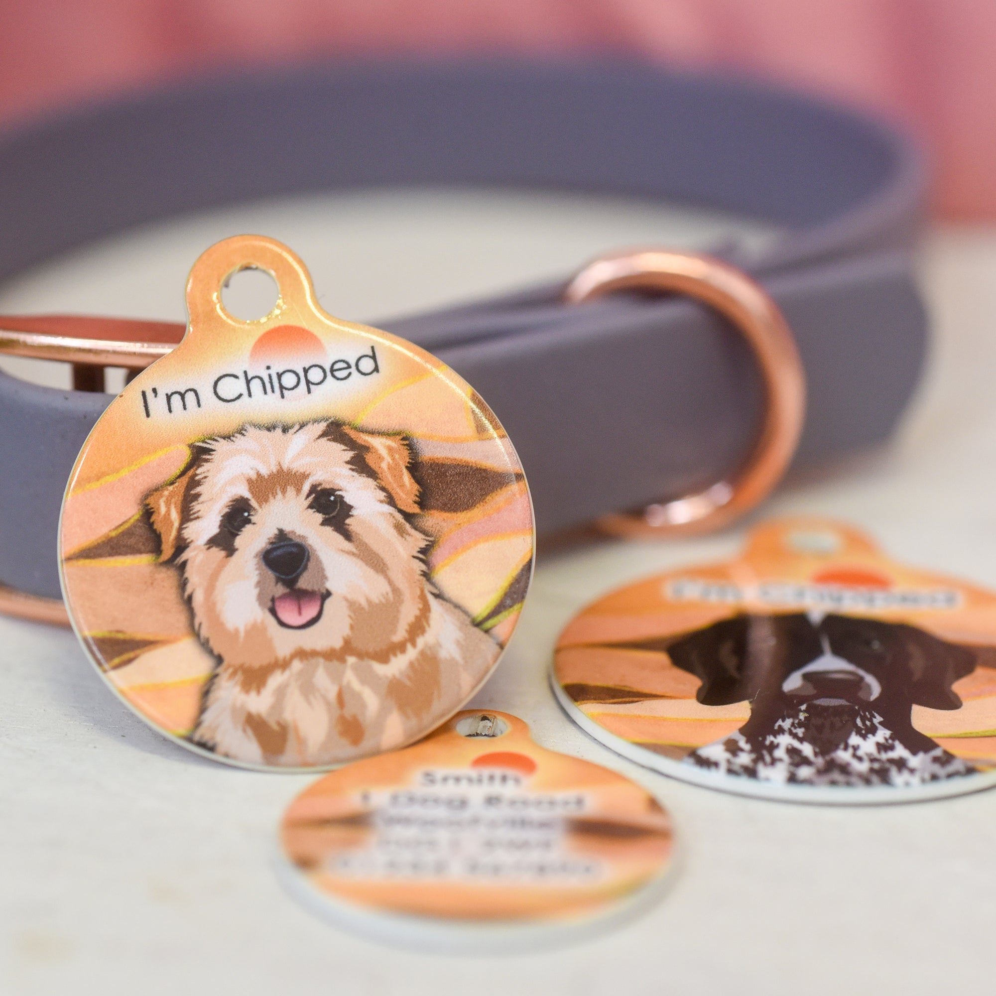 Dog Tag Personalised - Desert Trail Realistic Illustrations