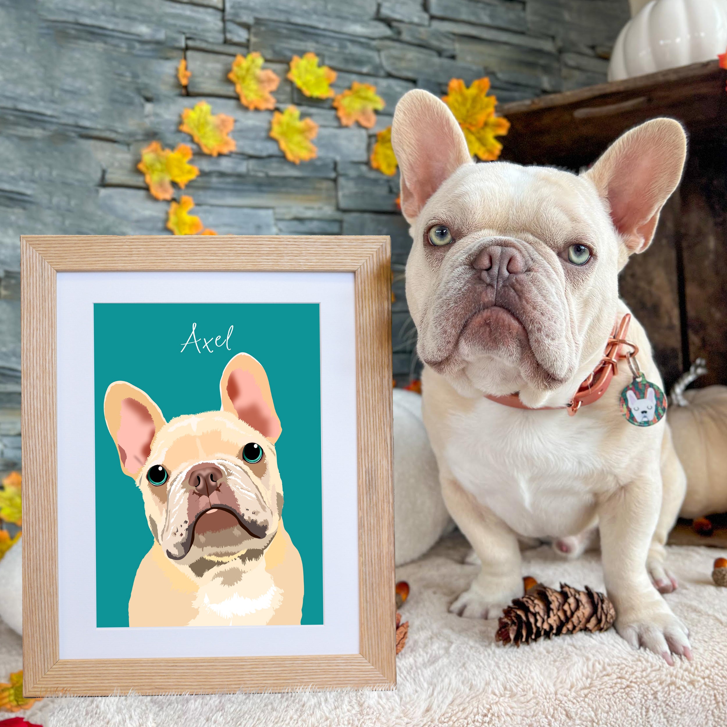 Pet Memorial | Dog Photo Retro Print | Personalised Dog Framed Print ...