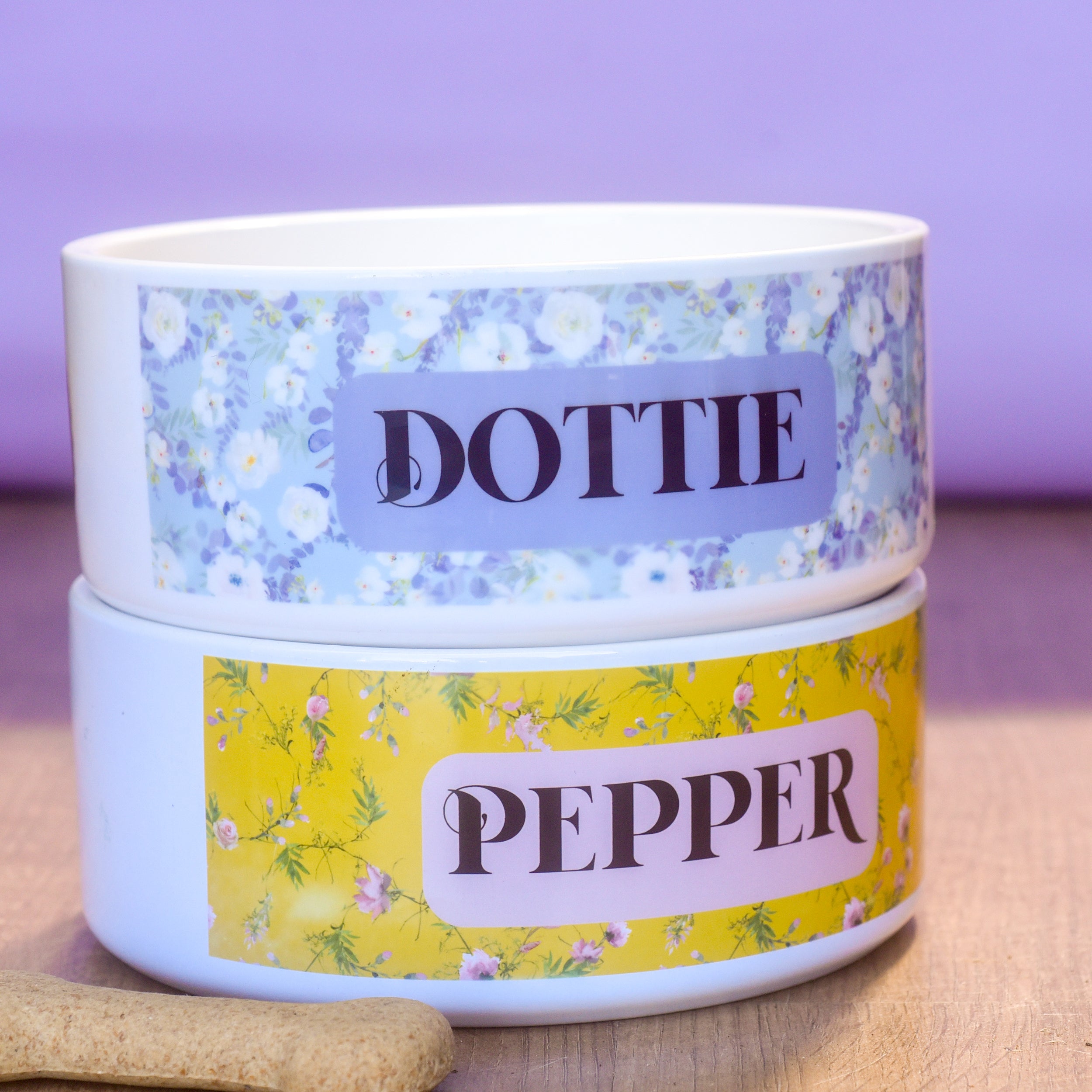 Dogerton Floral - Ceramic Pet Bowl