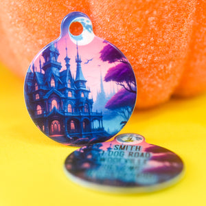 Halloween Pet ID Tag - Haunted Mansions