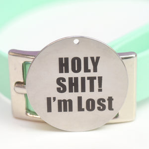 Engraved I'm Lost Tag, Stainless Steel Personalised Pet Tag