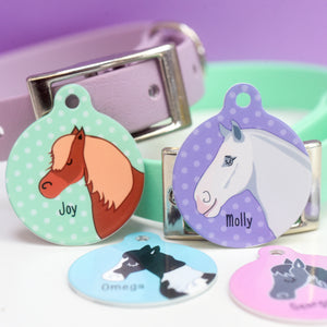 Personalised Equestrian ID Horse Bridle Tag
