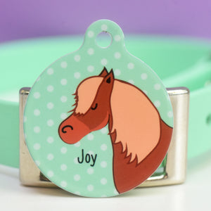Personalised Equestrian ID Horse Bridle Tag