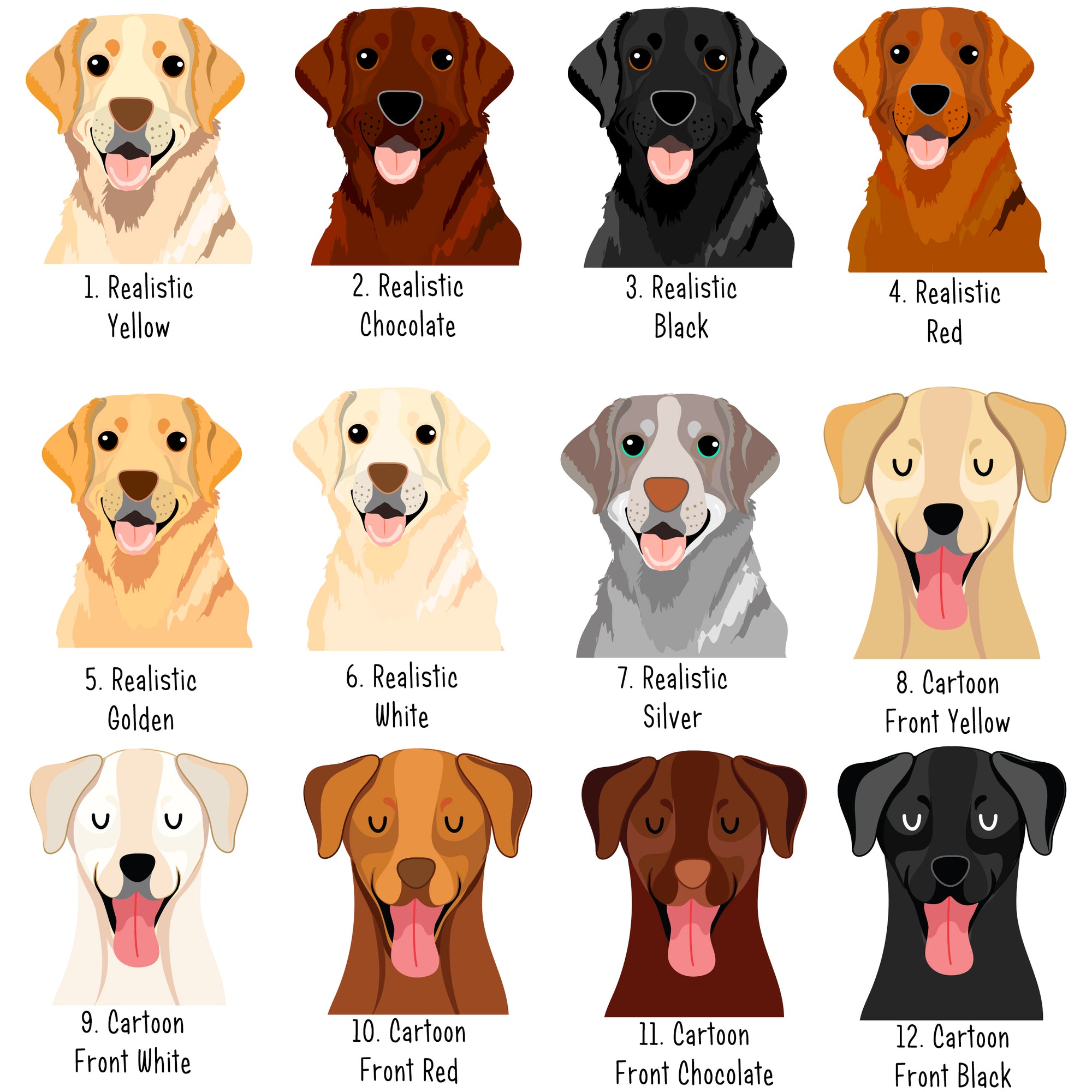 Personalised Labrador Dog Tag - Ink Paper