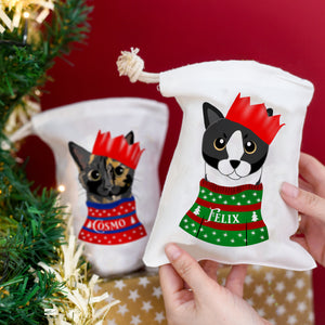 Party Cat Christmas Gift Bag