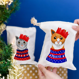 Party Cat Christmas Gift Bag