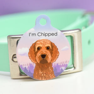 Dog Tag Personalised - Misty Morning Forest Realistic Illustrations