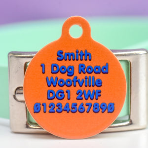 Retro Vibes Dog ID Tag Personalised