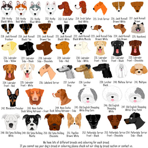 Dog Tag Personalised - Rainbow Crochet Cartoon Illustrations