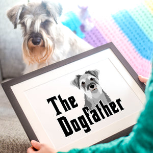 The Dogfather Personalised Dog Print