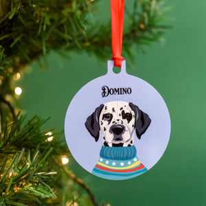 Colour Pop Winter Dog Christmas Decoration Personalised