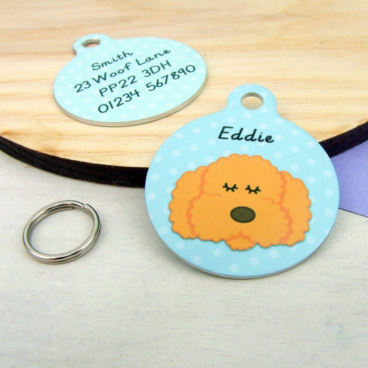 Cockapoo Personalised Dog ID Tag  - Hoobynoo - Personalised Pet Tags and Gifts