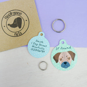 Jug Personalised Dog ID Tag  - Hoobynoo - Personalised Pet Tags and Gifts