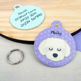 Coton Du Tulear/Maltese Terrier Personalised Dog ID Tag  - Hoobynoo - Personalised Pet Tags and Gifts