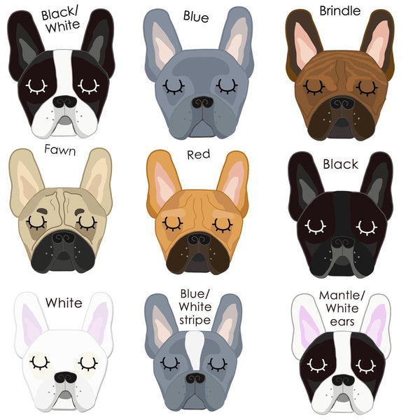 French bulldog shop name tag