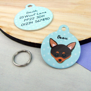 Chihuahua Personalised Dog Id Tag  - Hoobynoo - Personalised Pet Tags and Gifts