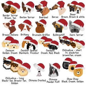 Santa Dog Christmas Decoration Personalised  - Hoobynoo - Personalised Pet Tags and Gifts