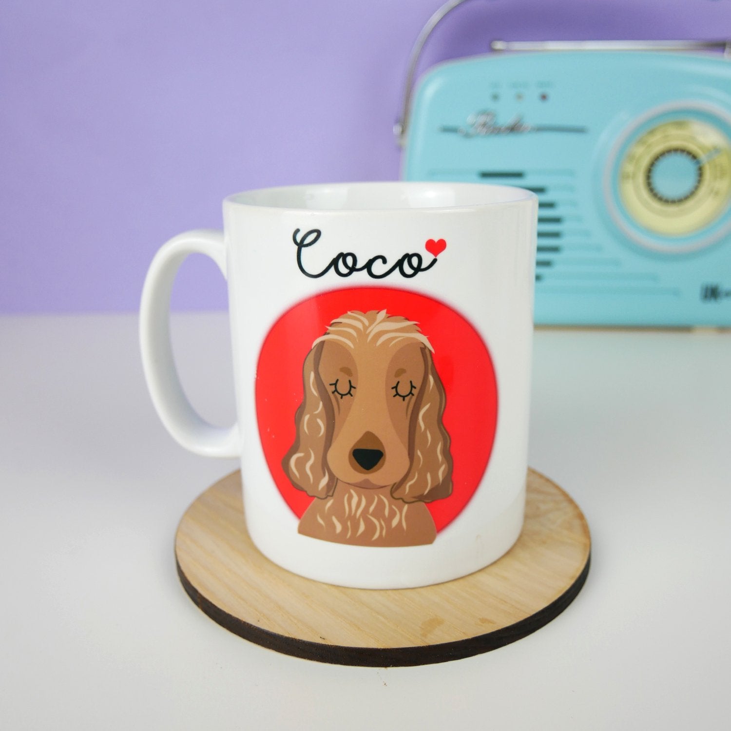 Personalised Portrait Dog Love Mug  - Hoobynoo - Personalised Pet Tags and Gifts