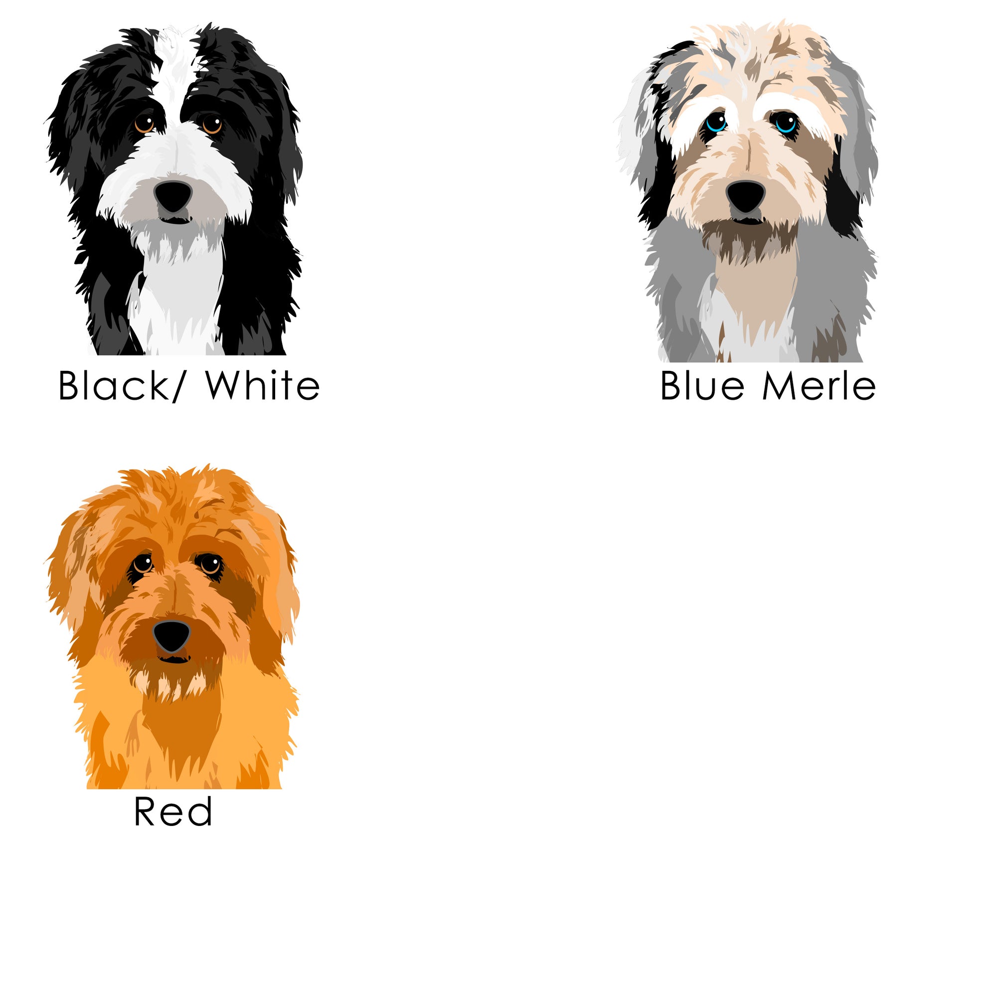 Aussiedoodle Realistic Personalised Dog ID Tag
