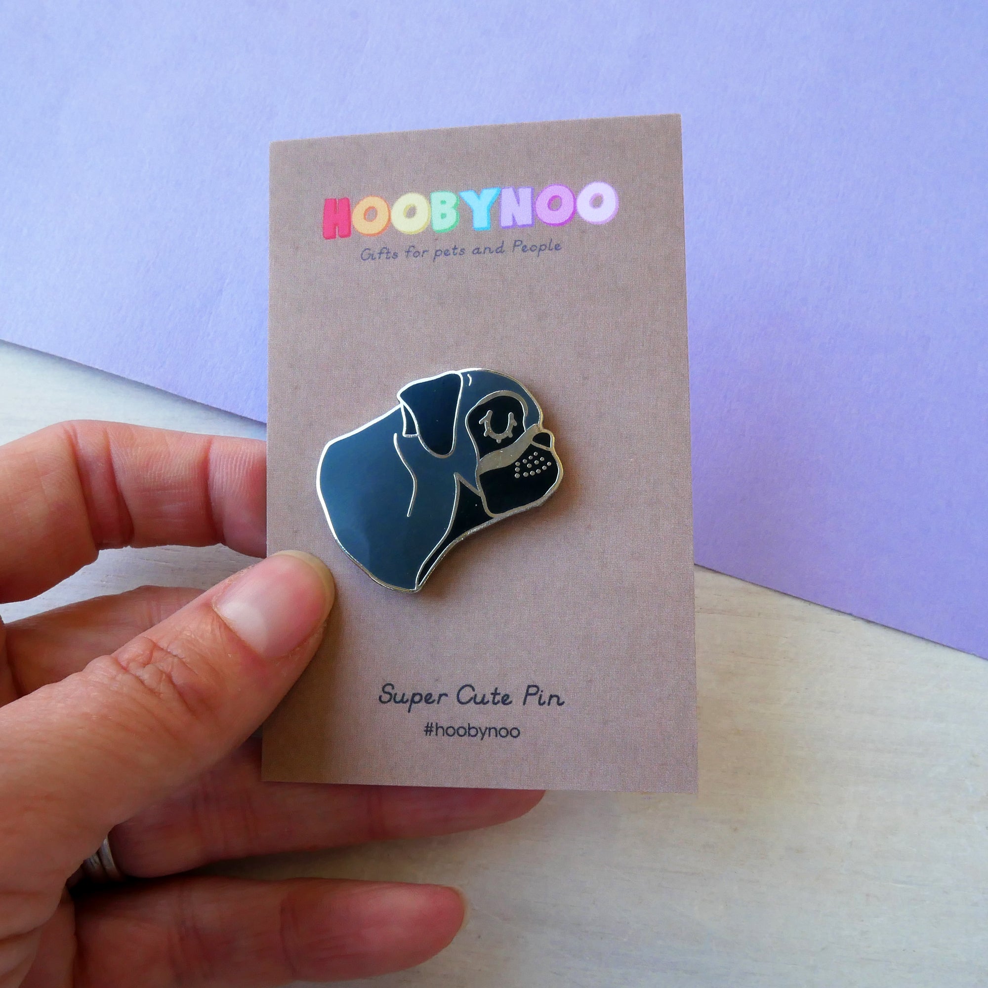 Pug Pin Black Pug Pin Brooch Gift for Pug Owners – Hoobynoo.co.uk